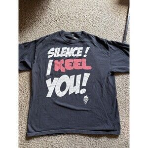 Jeff Dunham Men T-Shirt XL Black Silence I Keel You Graphic Short Sleeve Tee